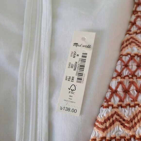 Madewell Boho Embroidered Dress (Size M) - Picture 8 of 11